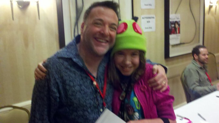 Our very own Tallest Sarah meeting Richard Horvitz at InvaderCon 2010!